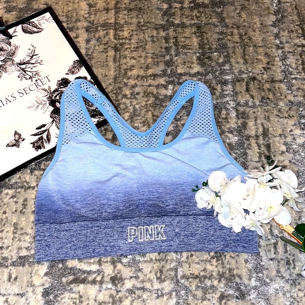 VICTORIA SECRET PINK BRA Seamless Lightly Lined Gym Racerback